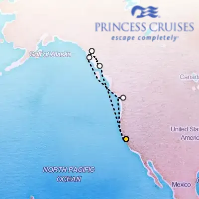 August 22nd, 2025  - Inside Passage, Roundtrip San Francisco Cruise on the Princess Ruby