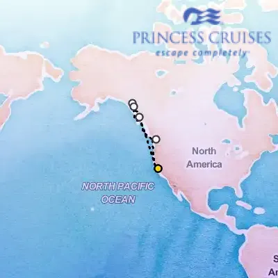 July 20th, 2025  - Inside Passage, with Glacier Bay National Park Cruise on the Princess Ruby