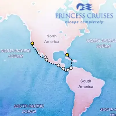 August 31st, 2026  - Panama Canal, Ocean to Ocean on the Princess Ruby
