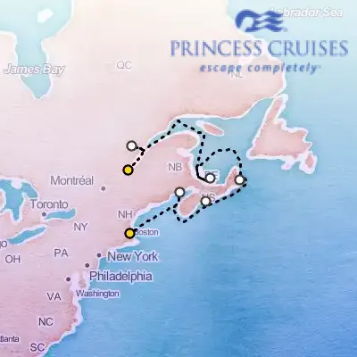 September 13th, 2026  - Classic Canada & New England Cruise on the Princess Sapphire