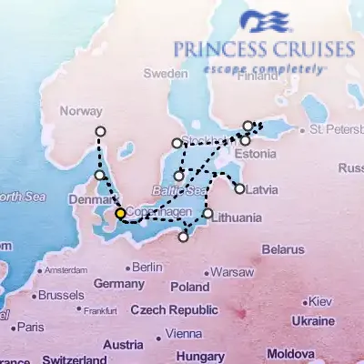 June 20th, 2026  - Norway, Denmark & Sweden Cruise on the Princess Sapphire