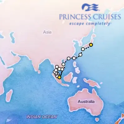 December 12th, 2026  - Japan & Southeast Asia Grand Adventure on the Princess Sapphire