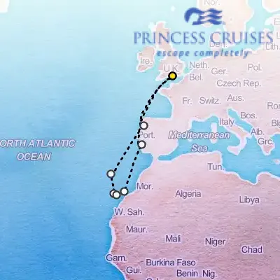 April 12th, 2027  - Canary Islands Cruise on the Princess Sky