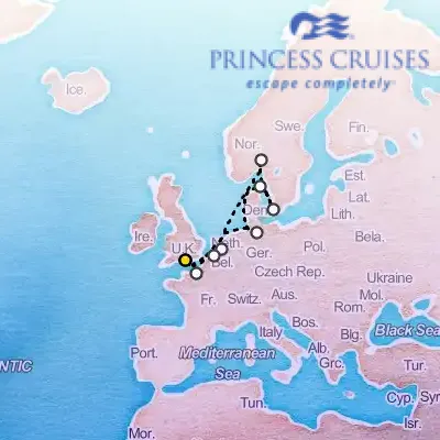October 24th, 2026  - European Capitals Cruise on the Princess Sky