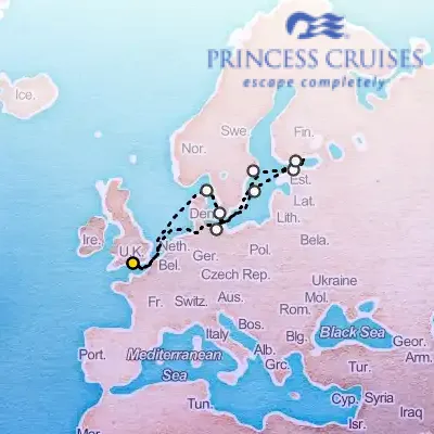 April 25th, 2026  - Norway, Denmark & Sweden Cruise on the Princess Sky