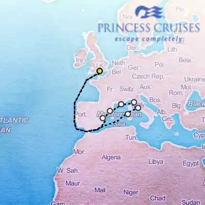 August 28th, 2027  - Mediterranean Adventurer on the Princess Sky