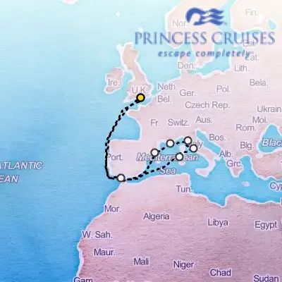 July 18th, 2026  - Mediterranean Adventurer on the Princess Sky