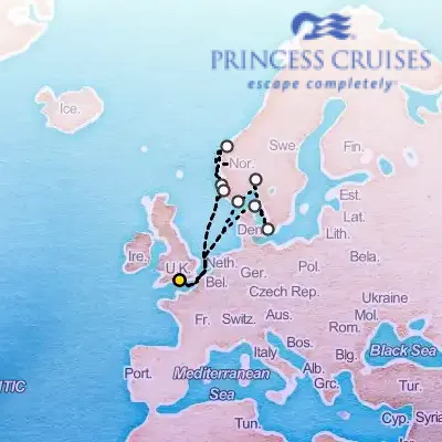 May 8th, 2027  - Norwegian Fjords & Scandinavia Cruise on the Princess Sky