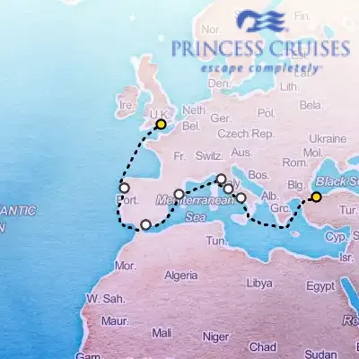 September 13th, 2025  - Mediterranean with Spain & Italy on the Princess Sky