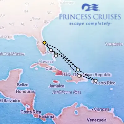 December 28th, 2025  - Eastern Caribbean Adventurer Holiday on the Princess Sky