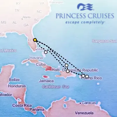 February 22nd, 2026  - Eastern Caribbean Adventurer Cruise on the Princess Sky