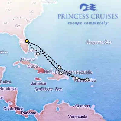 January 19th, 2026  - Eastern Caribbean Adventurer Cruise on the Princess Sky
