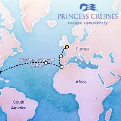 March 8th, 2026  - Moroccan Passage on the Princess Sky