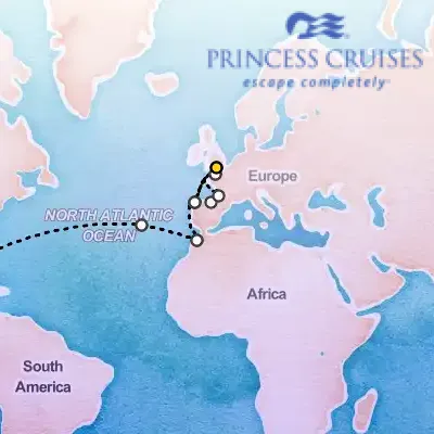 March 8th, 2026  - Moroccan & Iberian Grand Adventure Cruise on the Princess Sky