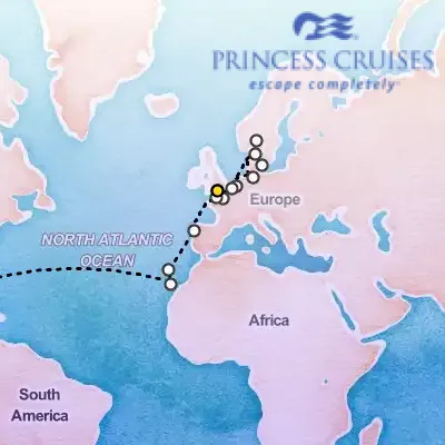 October 24th, 2026  - Northern Europe & Canary Islands Grand Adventure Cruise on the Princess Sky