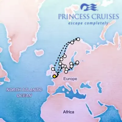 May 30th, 2026  - Scandinavia & Land of the Midnight Sun Cruise on the Princess Sky