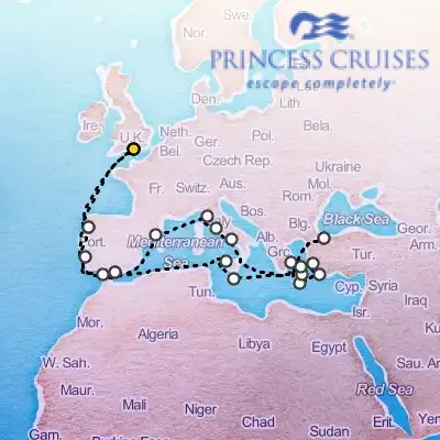 September 13th, 2025  - Mediterranean Marvel Cruise on the Princess Sky