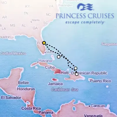 January 4th, 2027  - Eastern Caribbean with Turks & Caicos Cruise on the Princess Sky