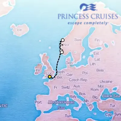 May 8th, 2027  - Norwegian Fjords Cruise on the Princess Sky