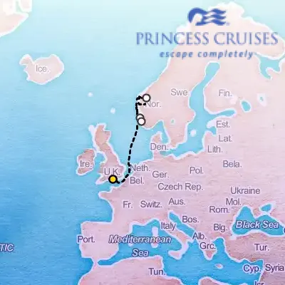 May 22nd, 2027  - Norwegian Fjords Cruise on the Princess Sky