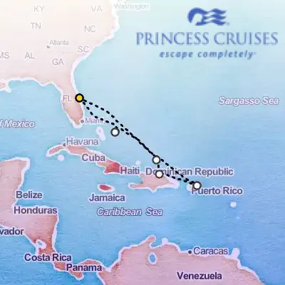 December 27th, 2026  - Eastern Caribbean, With Puerto Rico on the Princess Sky