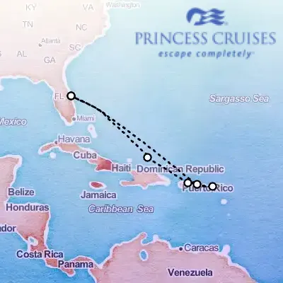 November 30th, 2025  - Eastern Caribbean Cruise, With St. Thomas on the Princess Sky