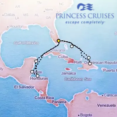 November 15th, 2025  - Eastern & Western Caribbean Adventurer Holiday on the Princess Star