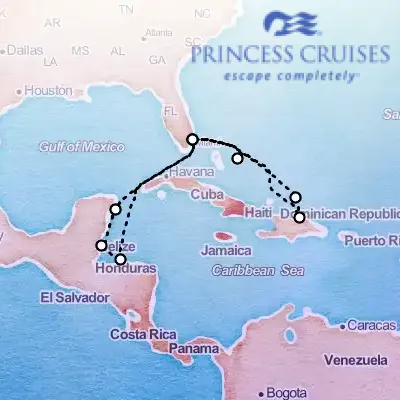 October 31st, 2026  - Eastern & Western Caribbean Adventurer Cruise on the Princess Star