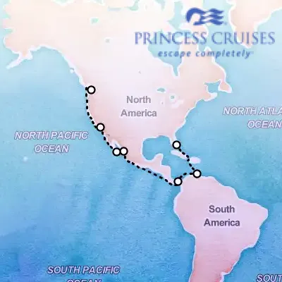 April 13th, 2026  - Panama Canal, Ocean to Ocean on the Princess Star