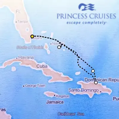 December 12th, 2026  - Eastern Caribbean with Bahamas Cruise on the Princess Star