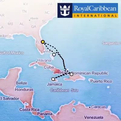 October 10th, 2026  - Western Caribbean Cruise on the Royal Caribbean Adventure of the Seas