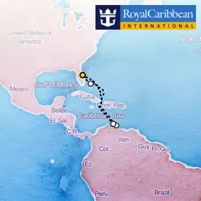 May 15th, 2026  - Southern Caribbean & Perfect Day Cruise on the Royal Caribbean Adventure of the Seas