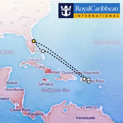 October 16th, 2026  - Eastern Caribbean & Perfect Day Cruise on the Royal Caribbean Adventure of the Seas