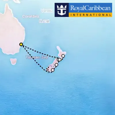 February 1st, 2027  - New Zealand Cruise on the Royal Caribbean Anthem of the Seas