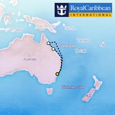 January 24th, 2027  - Queensland Cruise on the Royal Caribbean Anthem of the Seas