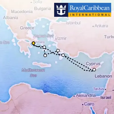 October 5th, 2026  - Greek Isles & Cyprus Cruise on the Royal Caribbean Brilliance of the Seas
