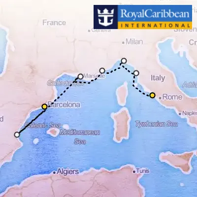 June 15th, 2026  - Italy & Spain & French Riviera Cruise on the Royal Caribbean Brilliance of the Seas