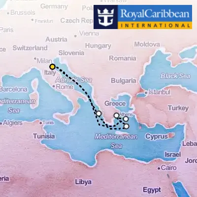 June 6th, 2026  - Greek Isles Cruise on the Royal Caribbean Explorer of the Seas