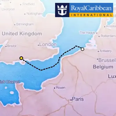 September 19th, 2025  - Bruges Weekend Getaway Cruise on the Royal Caribbean Independence of the Seas