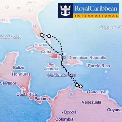 April 18th, 2026  - Southern Caribbean & Perfect Day Cruise on the Royal Caribbean Oasis of the Seas