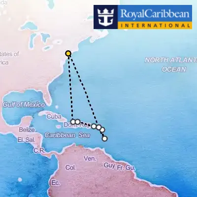 January 25th, 2027  - Southern Caribbean Cruise on the Royal Caribbean Odyssey of the Seas