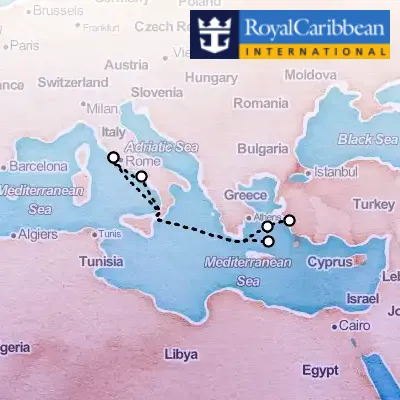 May 24th, 2026  - Greek Isles Cruise on the Royal Caribbean Odyssey of the Seas