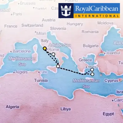 October 11th, 2026  - Greek Isles & Italy Cruise on the Royal Caribbean Odyssey of the Seas