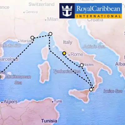 April 16th, 2026  - Italy, France & Spain Cruise on the Royal Caribbean Odyssey of the Seas