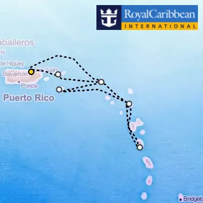 January 30th, 2027  - Southern Caribbean Cruise on the Royal Caribbean Radiance of the Seas