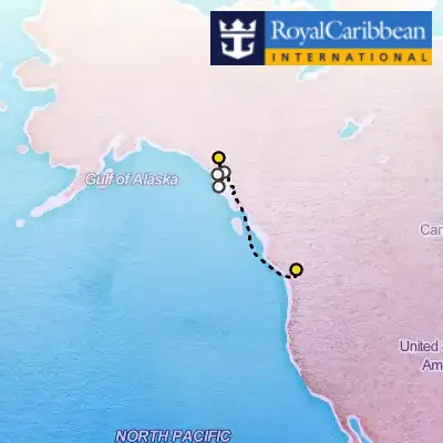 August 22nd, 2025  - Northbound Alaska & Hubbard Glacier Cruise on the Royal Caribbean Radiance of the Seas