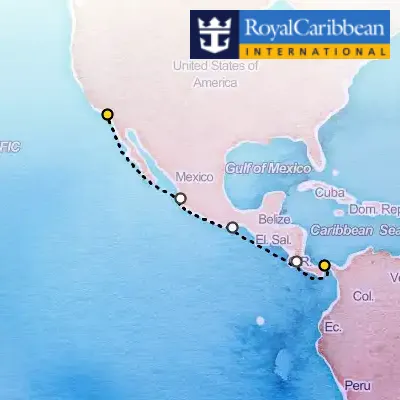 April 25th, 2026  - Panama Canal Westward Cruise on the Royal Caribbean Serenade of the Seas
