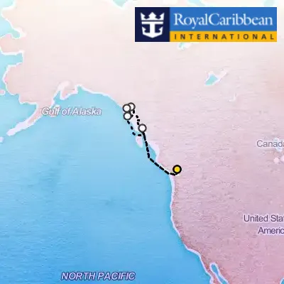 July 5th, 2026  - Alaska Inside Passage Cruise on the Royal Caribbean Serenade of the Seas