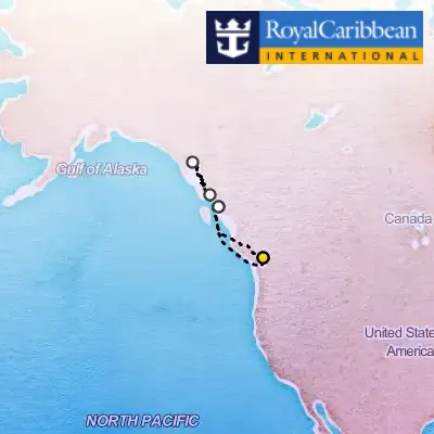 July 26th, 2026  - Alaska Inside Passage Cruise on the Royal Caribbean Serenade of the Seas