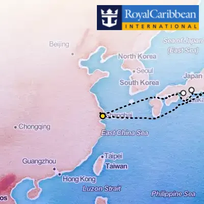 Royal Caribbean Spectrum of the Seas Aug 8: Kobe & Osaka & Nagoya